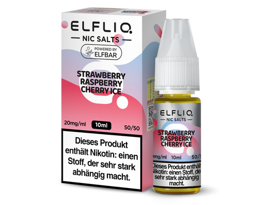 ELFLIQ - Strawberry Raspberry Cherry Ice - Nikotinsalz Liquid