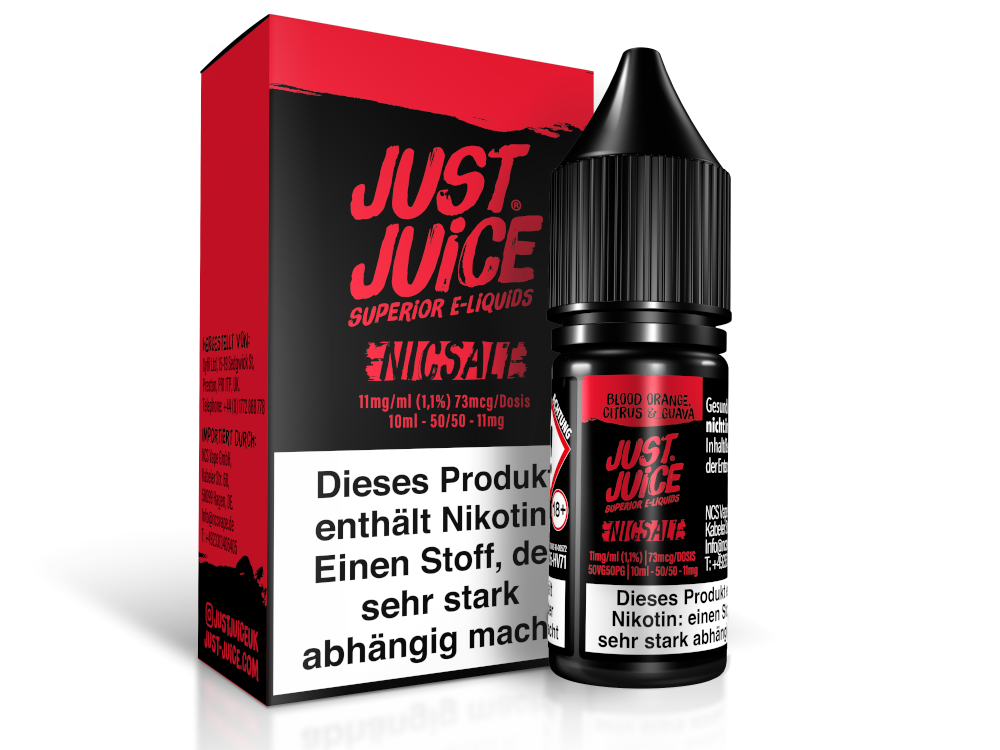 Just Juice - Blood Orange, Citrus & Guava - Nikotinsalz Liquid