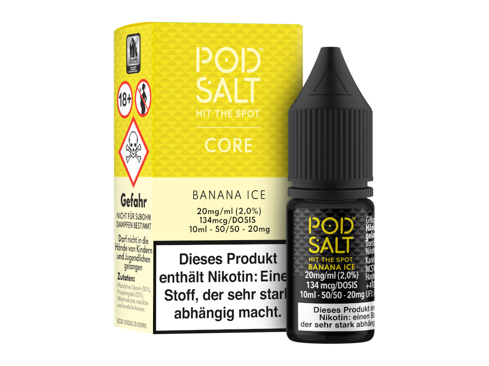 Pod Salt Core - Nikotinsalz Liquid - Banana Ice