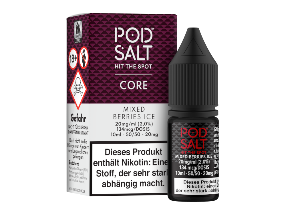 Pod Salt Core - Nikotinsalz Liquid - Mixed Berries Ice