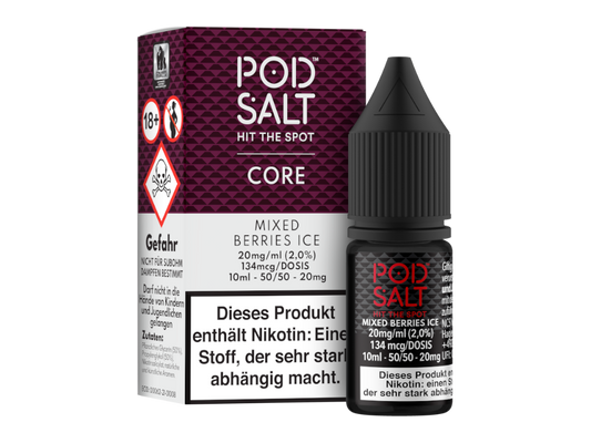 Pod Salt Core - Nikotinsalz Liquid - Mixed Berries Ice