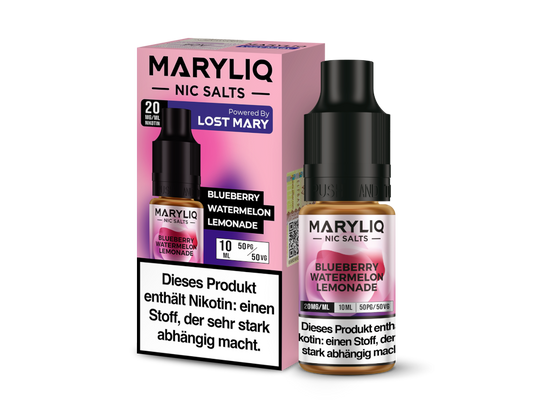 MARYLIQ - Nikotinsalz Liquid - Blueberry Watermelon Lemonade