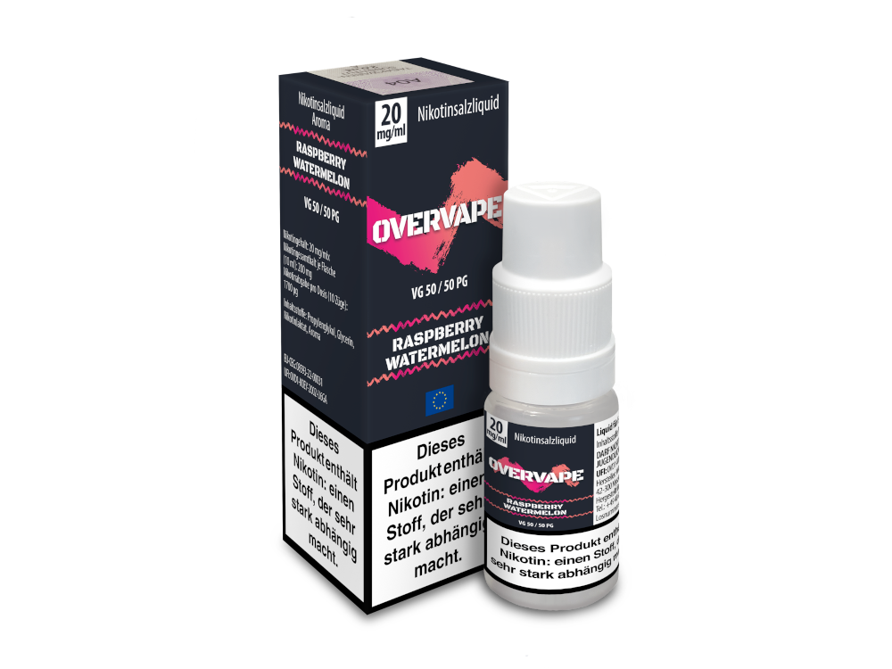 Overvape - Nikotinsalz Liquid - Raspberry Watermelon