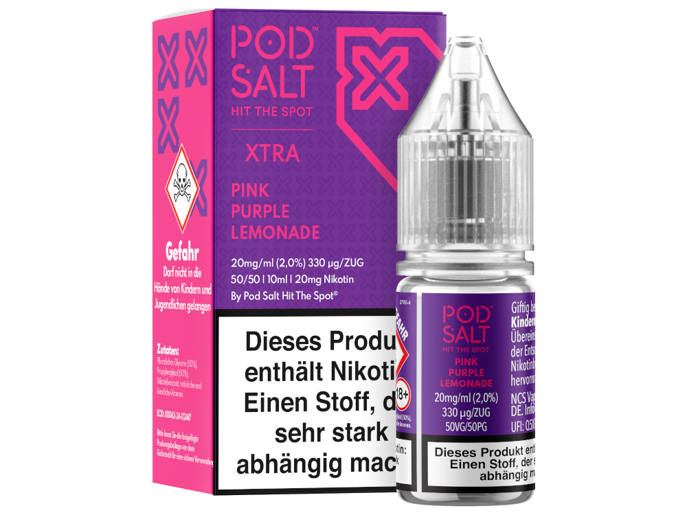 Pod Salt X - Nikotinsalz Liquid  - Pink Purple Lemonade