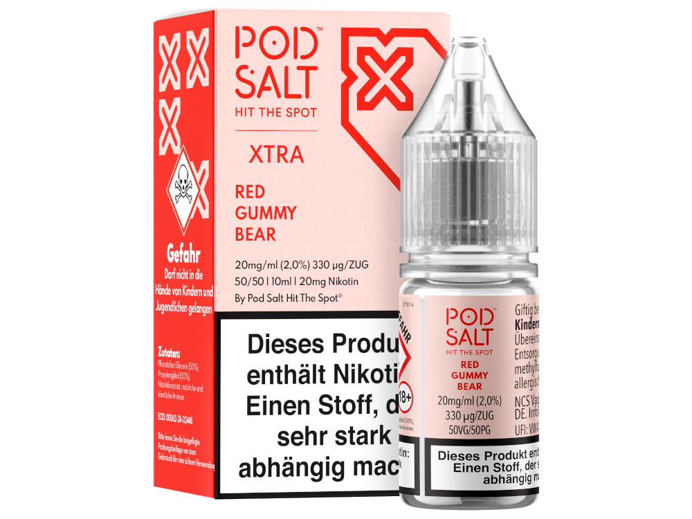 Pod Salt X - Nikotinsalz Liquid  - Red Gummy Bear