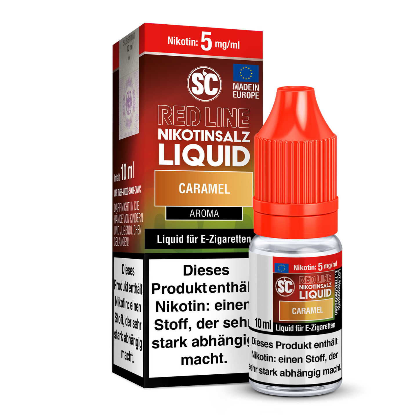 SC - Red Line - Caramel - Nikotinsalz Liquid