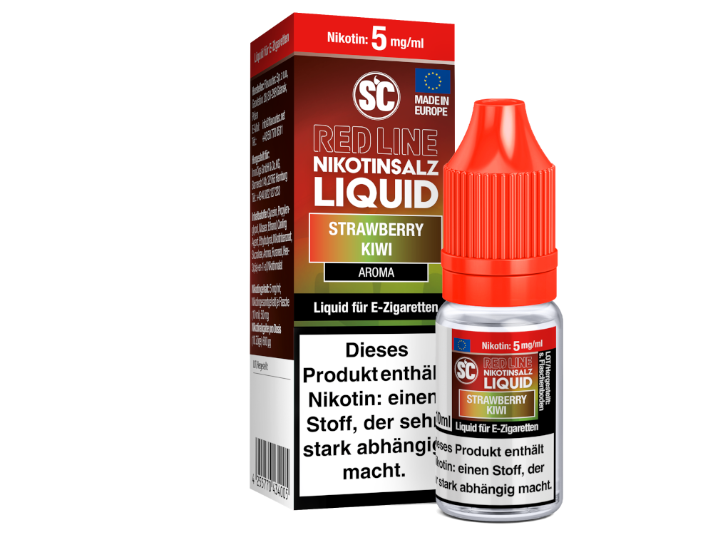 SC - Red Line - Strawberry Kiwi - Nikotinsalz Liquid